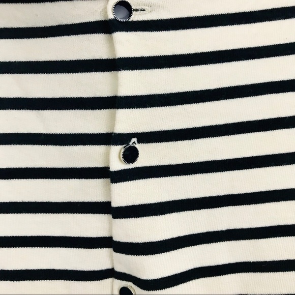 Zara • blue and white striped sailor layered blouse with necklace sz XS preppy - Picture 7 of 8